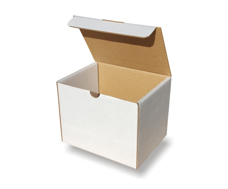 Small Single Wall White Cardboard Boxes